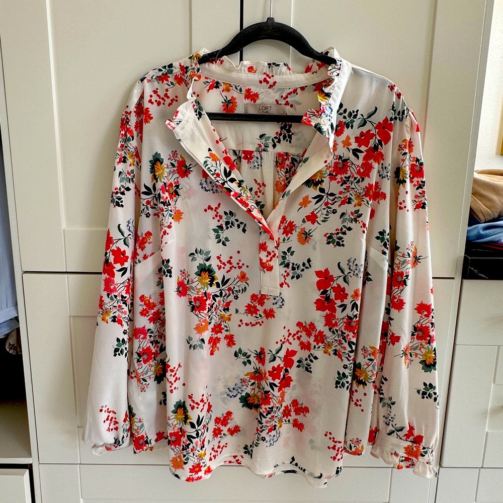 Loft plus size blouse